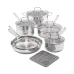 Stainless Steel 11-Pc. Cookware Set Stainless Steel 11-Pc. Cookware Set
